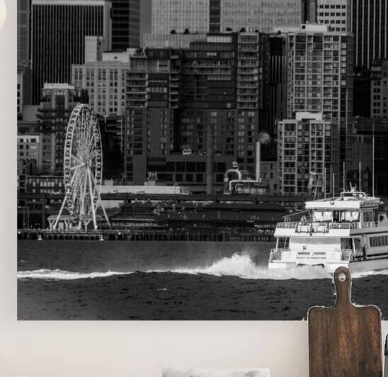 puget sound ferry  square 2690 Kensington 13k by Black And White