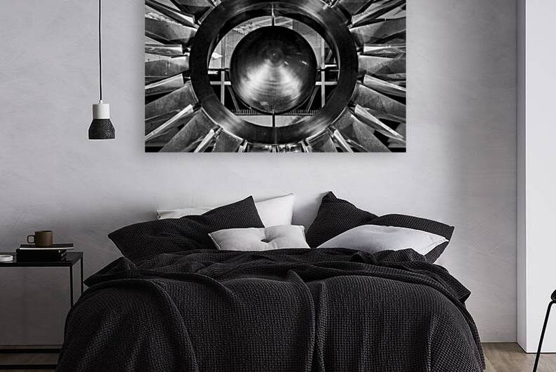 metal sun on phoenix city hall building  horizont by Black And White