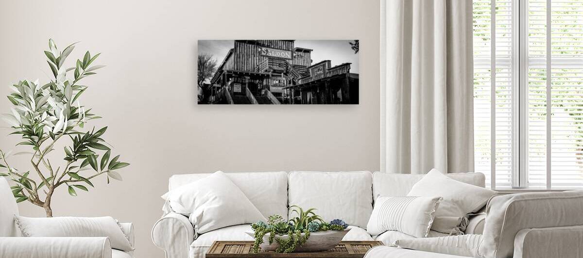 mammoth ghost town saloon  panoramic 1962 Mammoth by Black And White