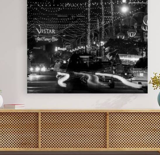 scottsdale art walk at night  square 2413 Vistar by Black And White