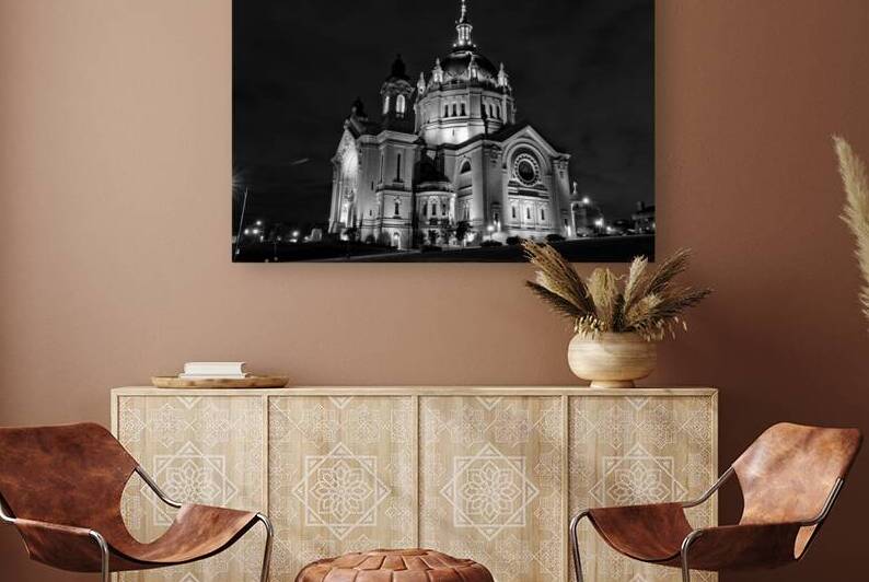 st paul cathedral at night  horizontal 1722 Cathe by Black And White