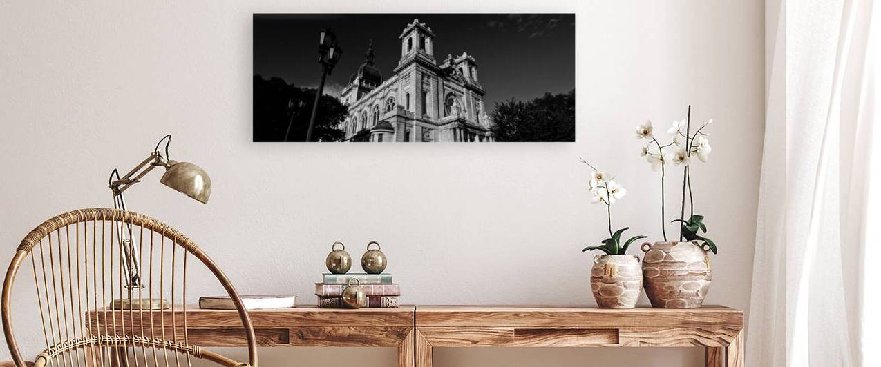 basilica st mary on hennepin  panoramic 1703 Mary Reproduction