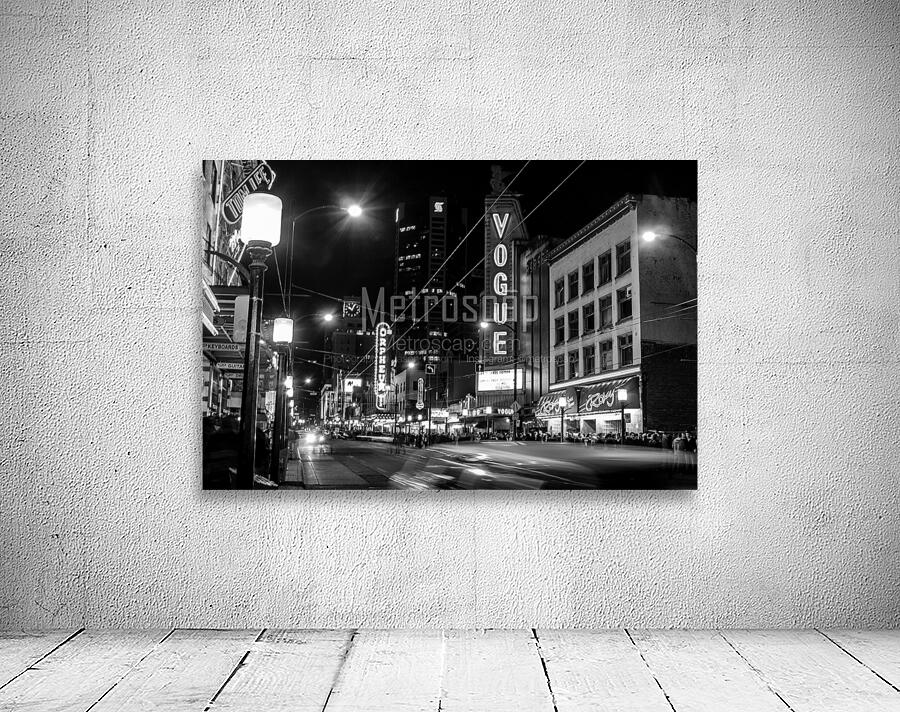 vogue theater at night granville street  horizont Wall Preview