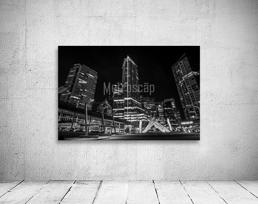 olympic cauldron poole plaza at night  horizontal Wall Preview