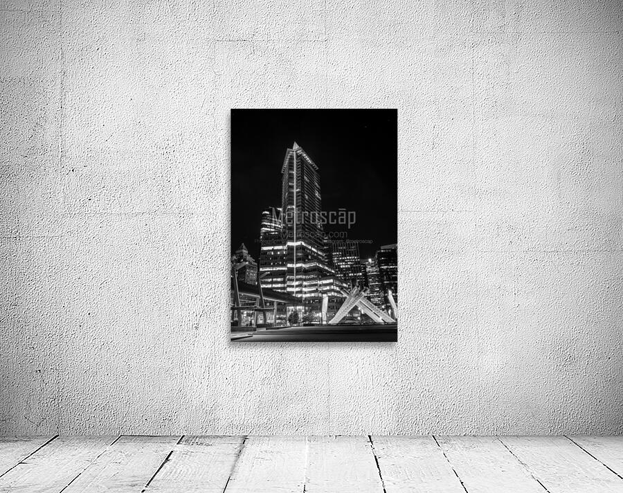 olympic cauldron poole plaza at night  vertical 2 Wall Preview