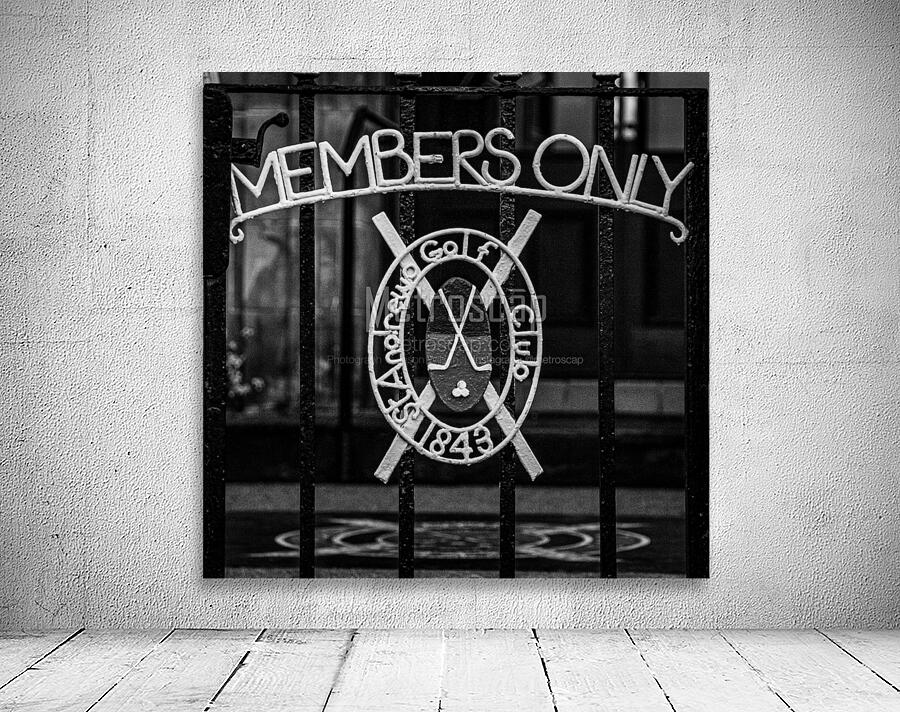 members olnly gate st andrews golf club  square 4 Wall Preview