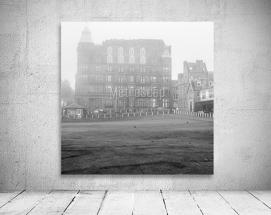 foggy 18th hole st andrews  square 4646 Kilrymont Wall Preview