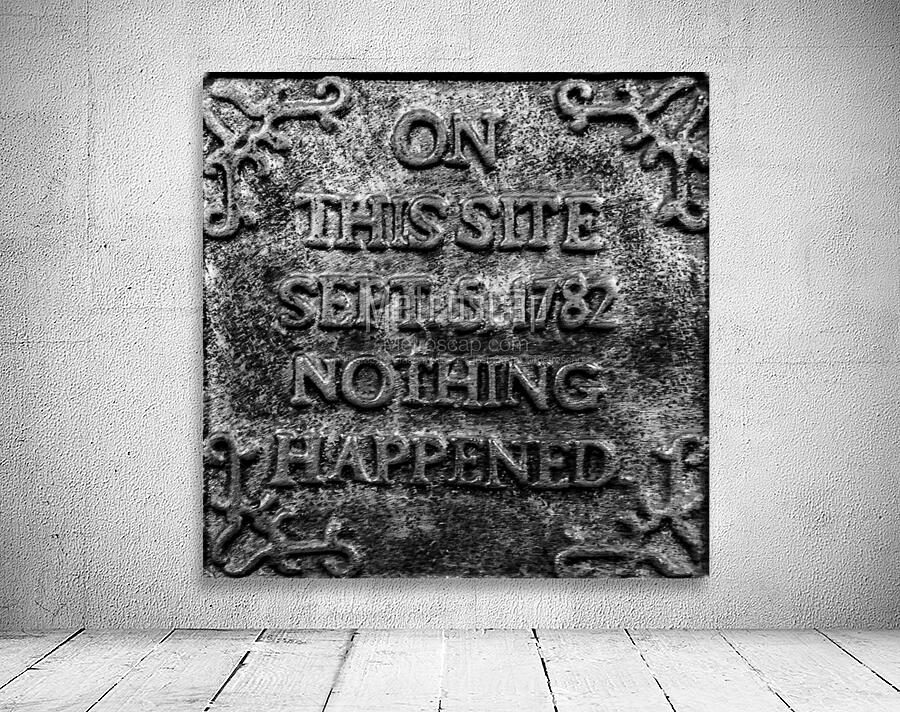 on this site nothing happened  square 4686 Nothin Wall Preview