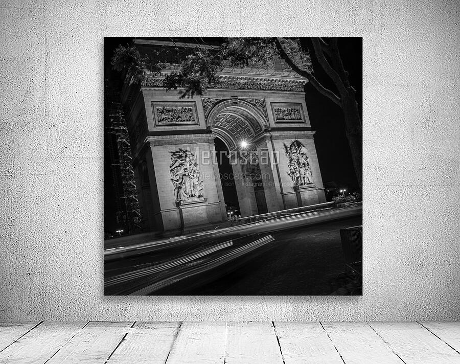 arc de triomphe at night  square 2496 Triomphe 13 Wall Preview
