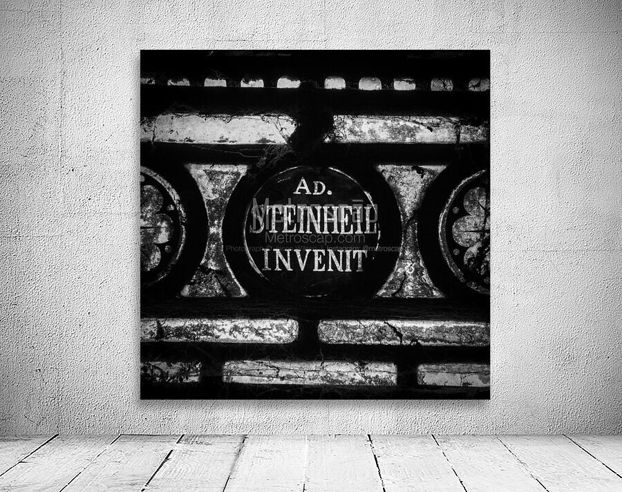 a stained glass window in sacre coeur  square 250 Wall Preview