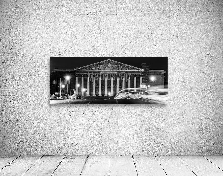 assemblee nationale building at night  panoramic Wall Preview