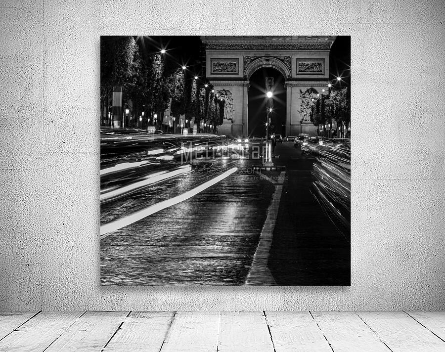 arc de triomphe on champs elysees at night  squar Wall Preview