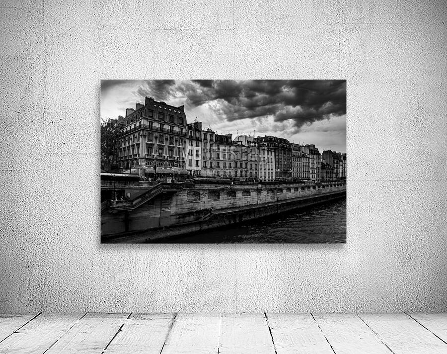 paris apartments along the river seine  horizonta Wall Preview