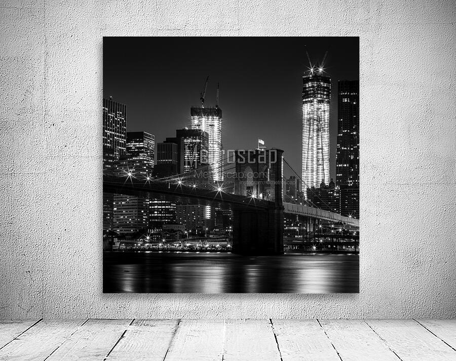 brooklyn bridge freedom tower night  square 1390 Wall Preview