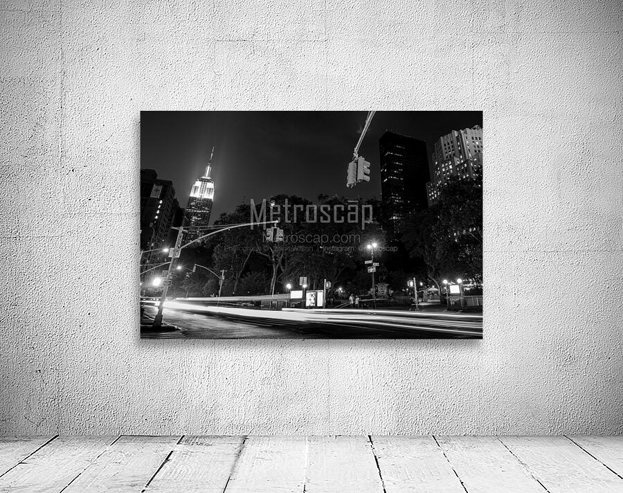 empire state building at night  horizontal 1411 B Wall Preview