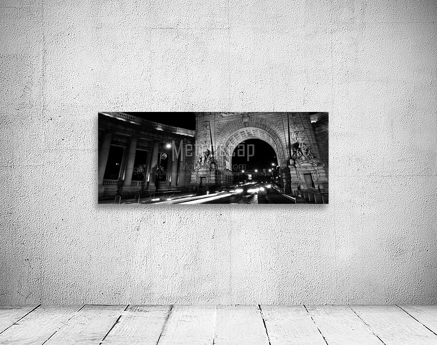 manhattan bridge arch grand entrance  panoramic 1 Wall Preview