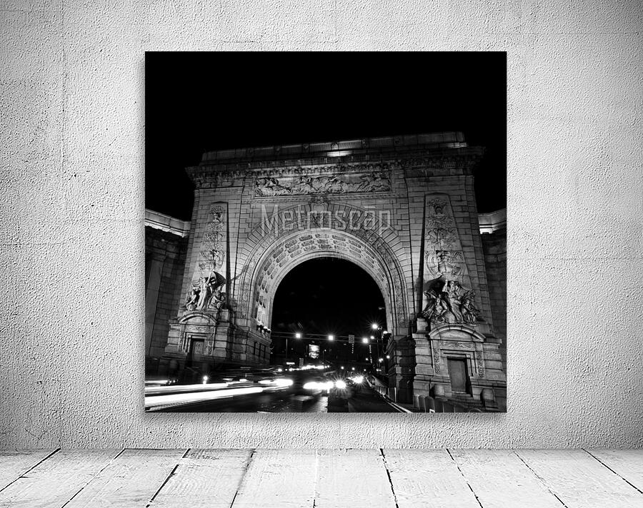 manhattan bridge arch grand entrance  square 1407 Wall Preview