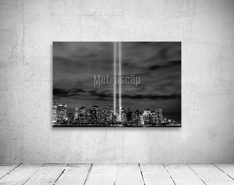 tribute in lights 911 lower manhattan  horizontal Wall Preview