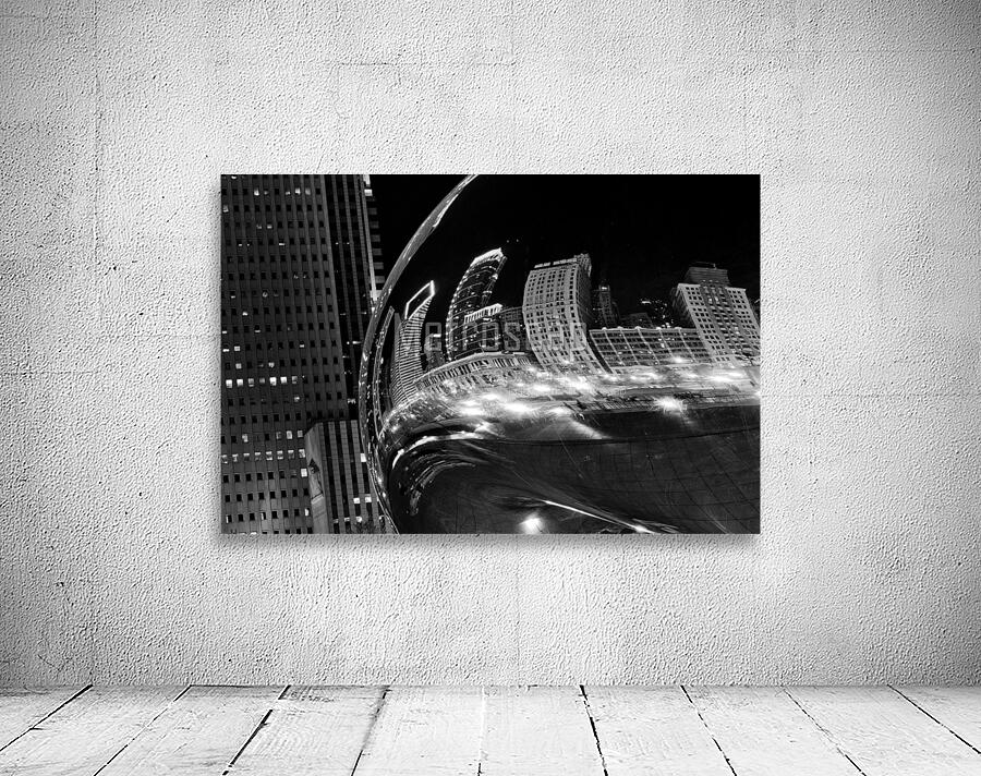 chicago skyline reflection cloud gate millennium  1708113916.5402 Wall Preview
