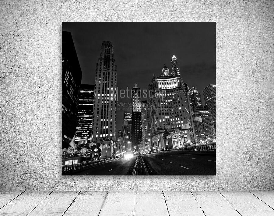 michigan avenue over chicago river  square 1190 C Wall Preview