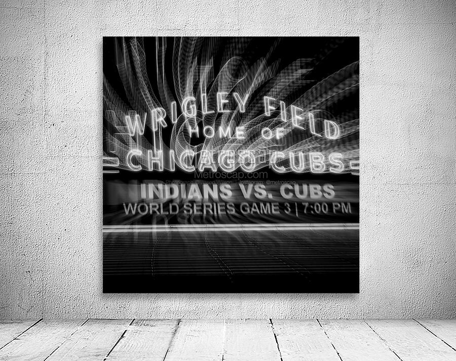 wrigley field sign world series  square 3073 Nort Wall Preview