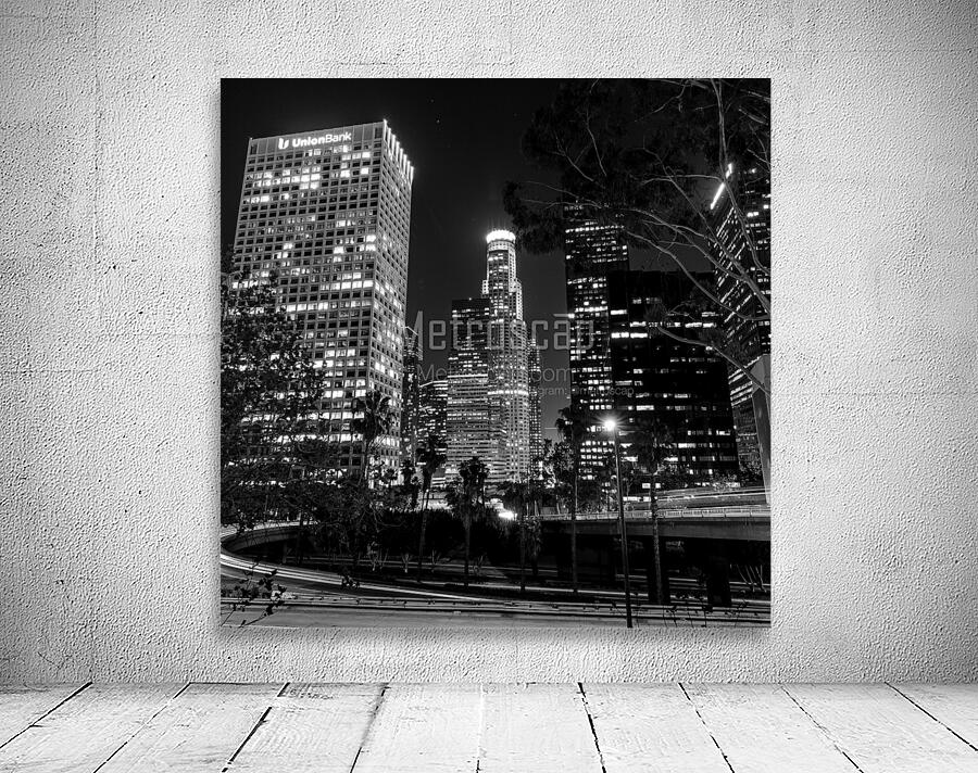 downtown LA at night  square 2157 Downtown 13k.jp Wall Preview