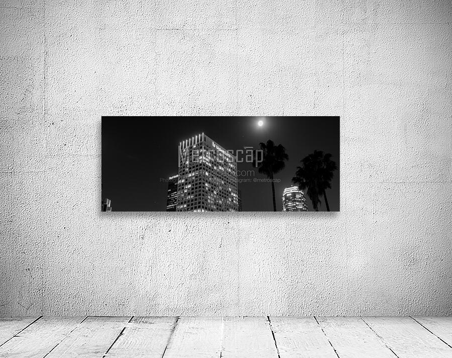 full moon over downtown los angeles  panoramic 27 Wall Preview