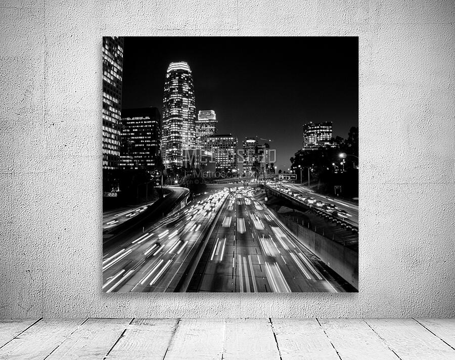 los angeles skyline harbor freeway  square 215 Fr Wall Preview