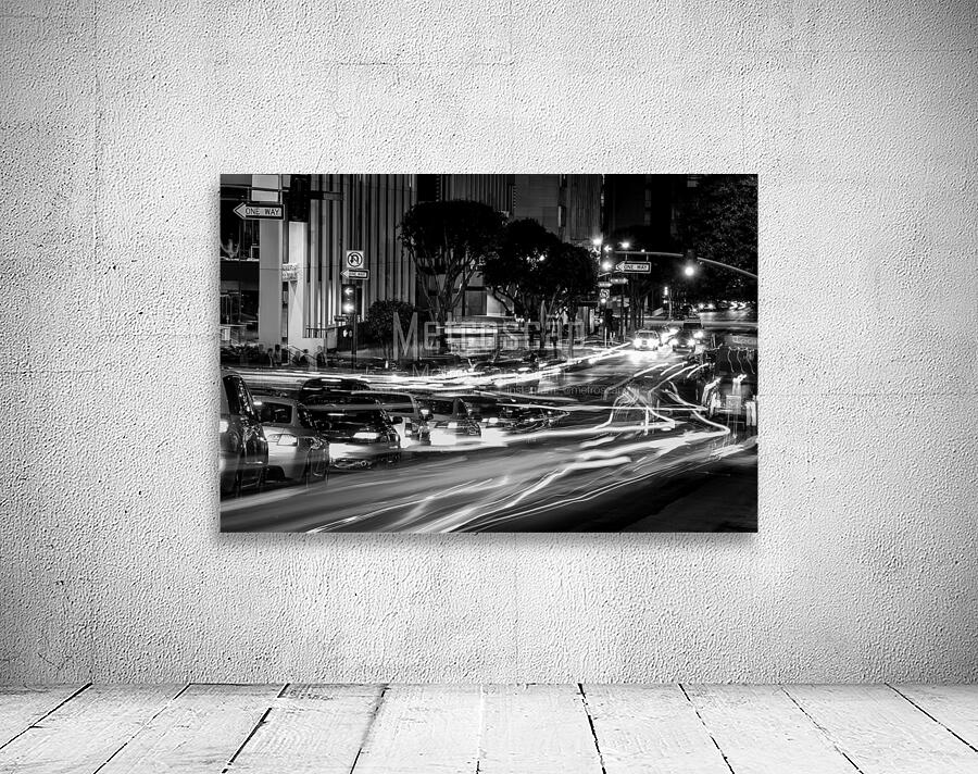 rush hour traffic on wilshire boulevard  horizont Wall Preview