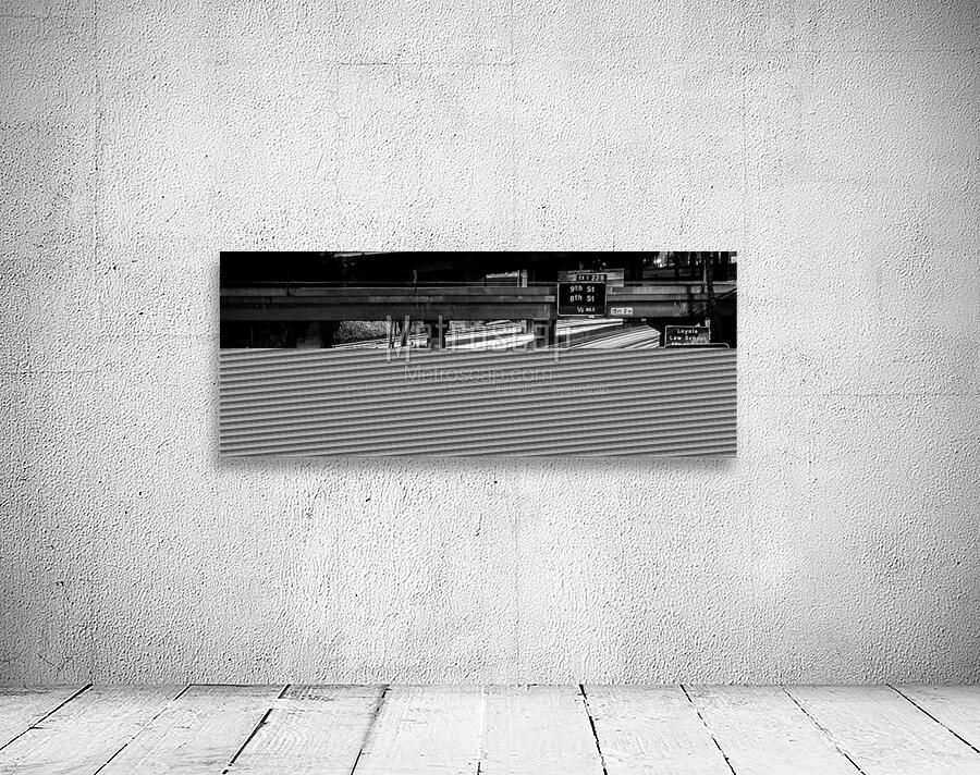 the 110 freeway downtown los angeles  panoramic 2 Wall Preview