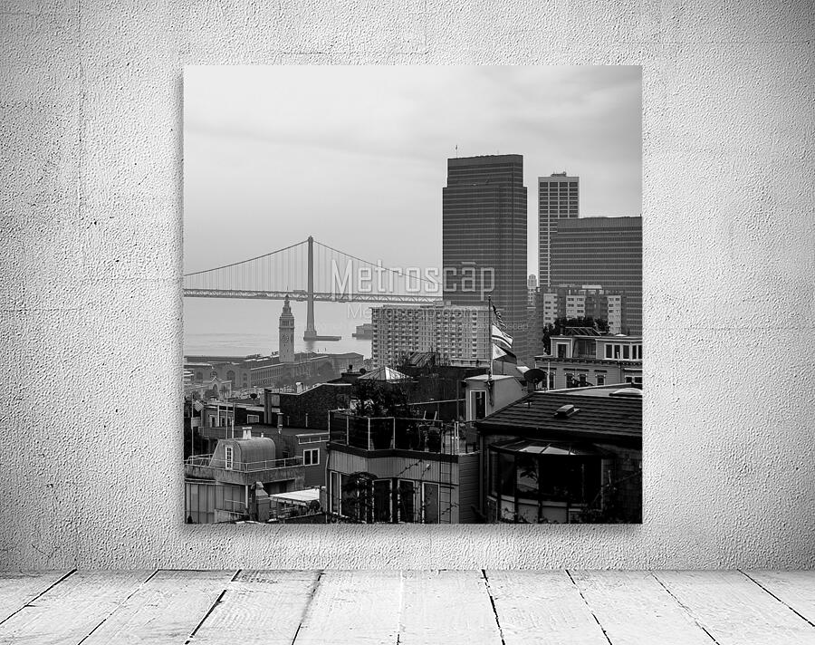 bay bridge telegraph hill  square 2038 Telegraph Wall Preview
