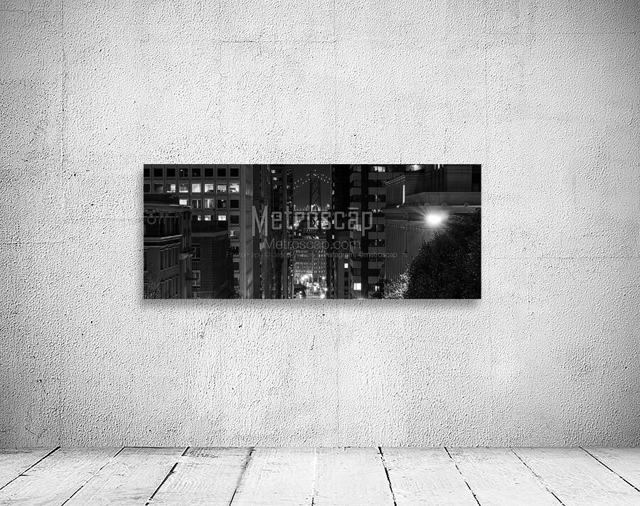 california street bay bridge night  panoramic 276 Wall Preview