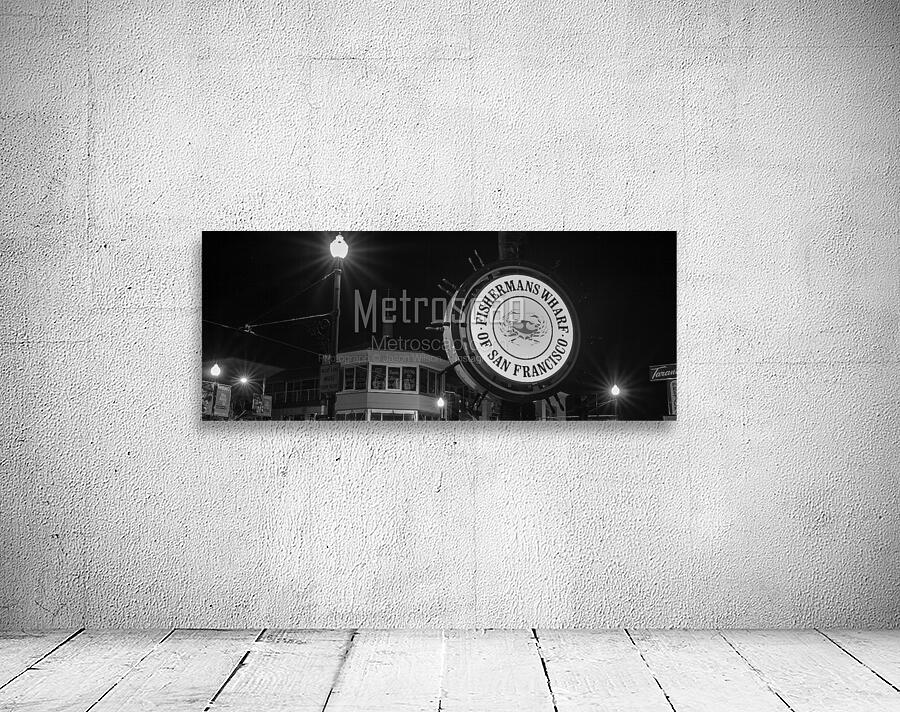 fishermans wharf night  panoramic 2825 Fisherman Wall Preview