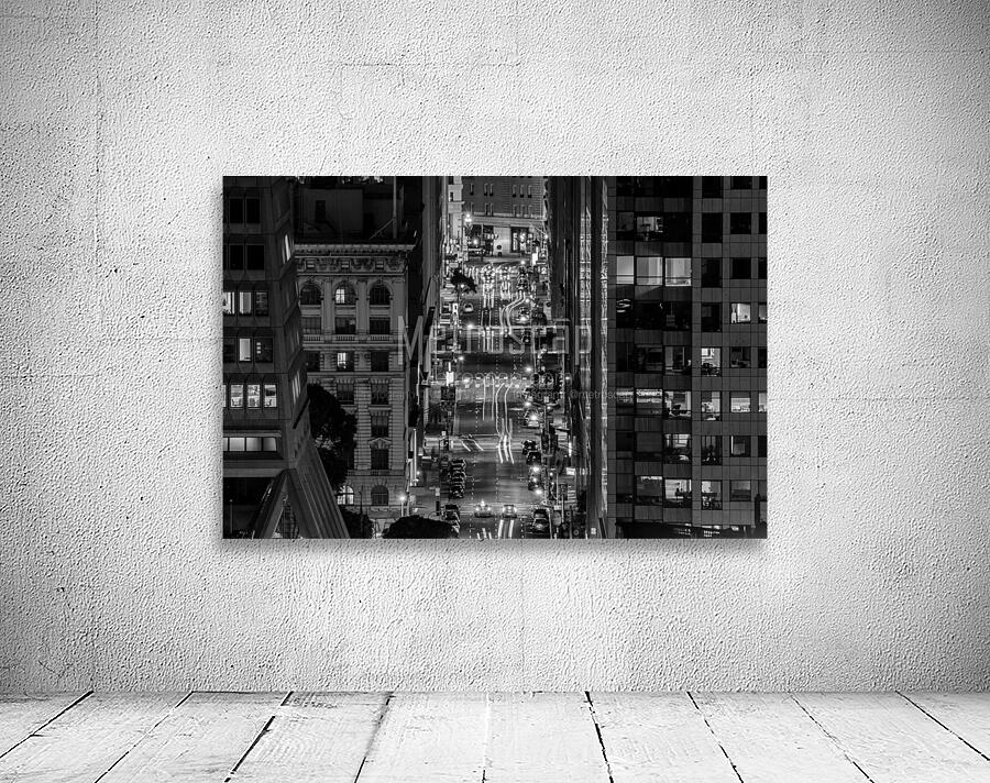 downtown san francisco traffic at night  horizont Wall Preview