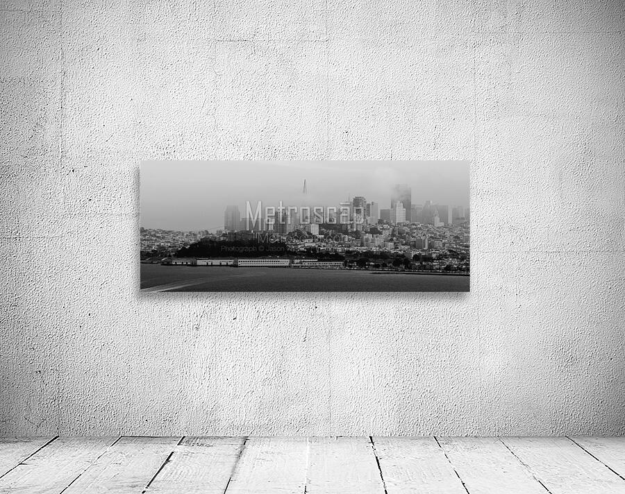 downtown san francisco under fog  panoramic 2836 Wall Preview