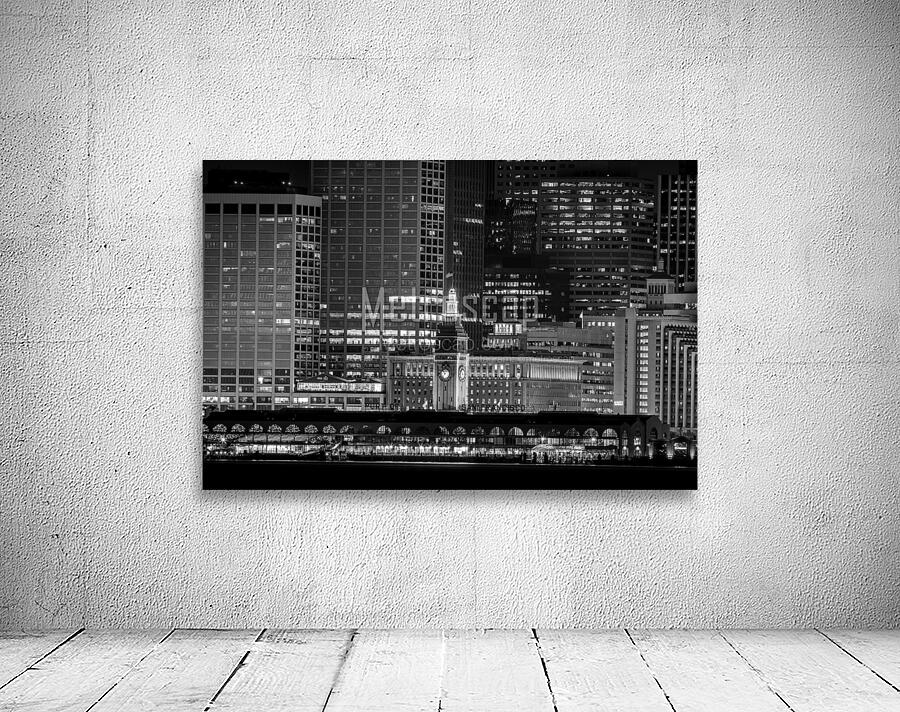 ferry building night  horizontal 2876 Ferry 13k.j Wall Preview