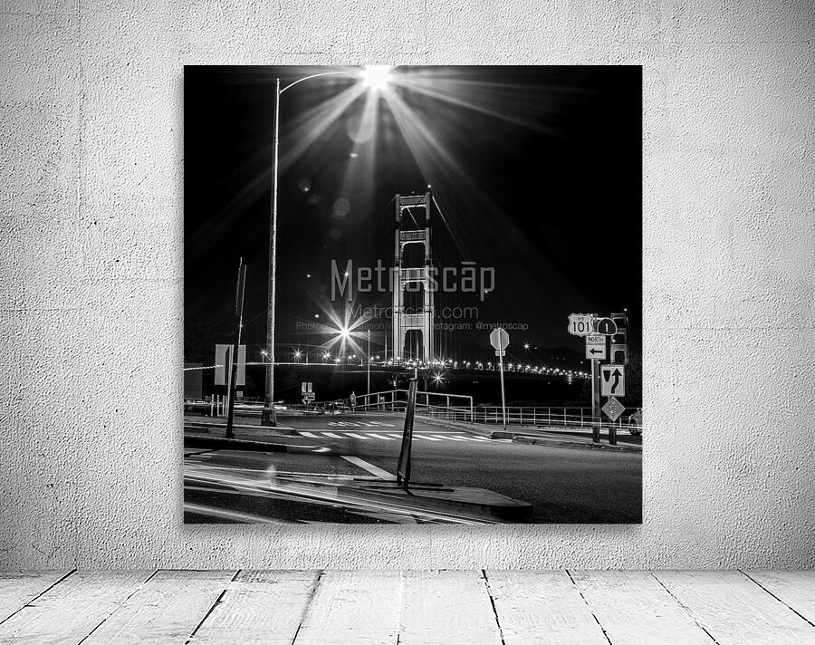 golden gate bridge at night  square 4524 Northbou Wall Preview