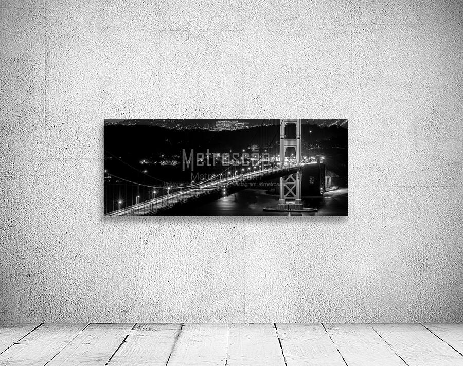 golden gate bridge presidio night  panoramic 2781 Wall Preview