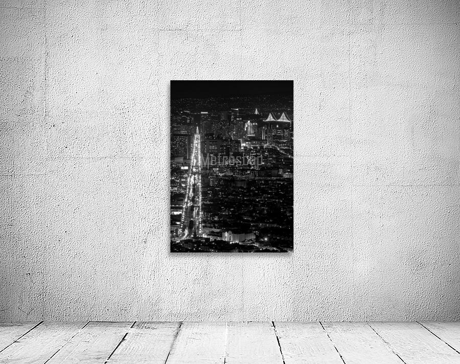 market street from twin peaks night  vertical 203 Wall Preview