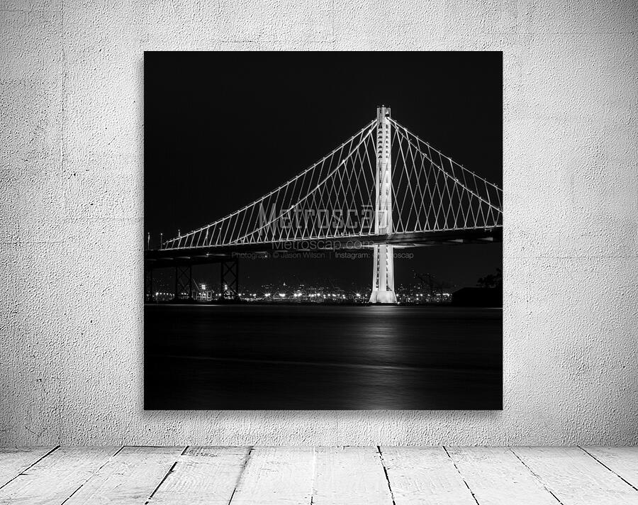 new sf bay bridge night  square 2945 Clipper 13k. Wall Preview