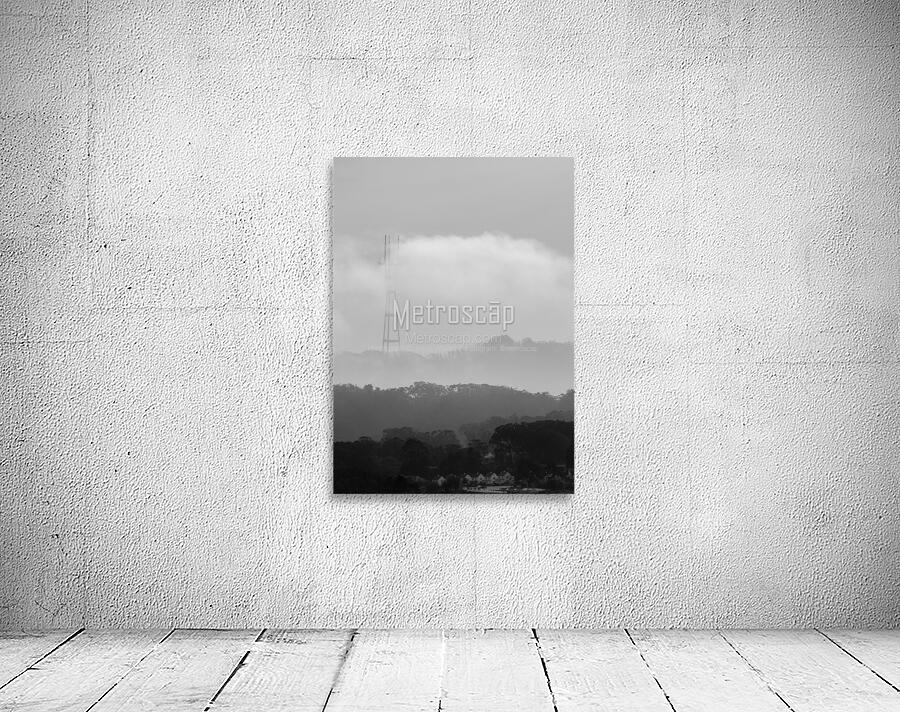 sutro tower covered in fog  vertical 2770 Clarend Wall Preview