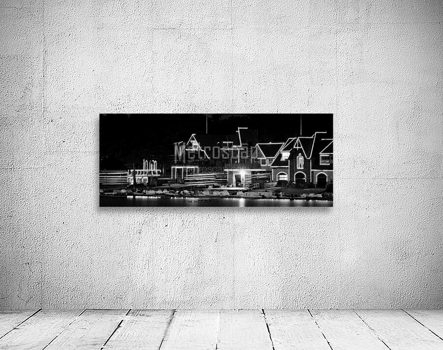 boathouse row at night  panoramic 998 Row 13k Wall Preview