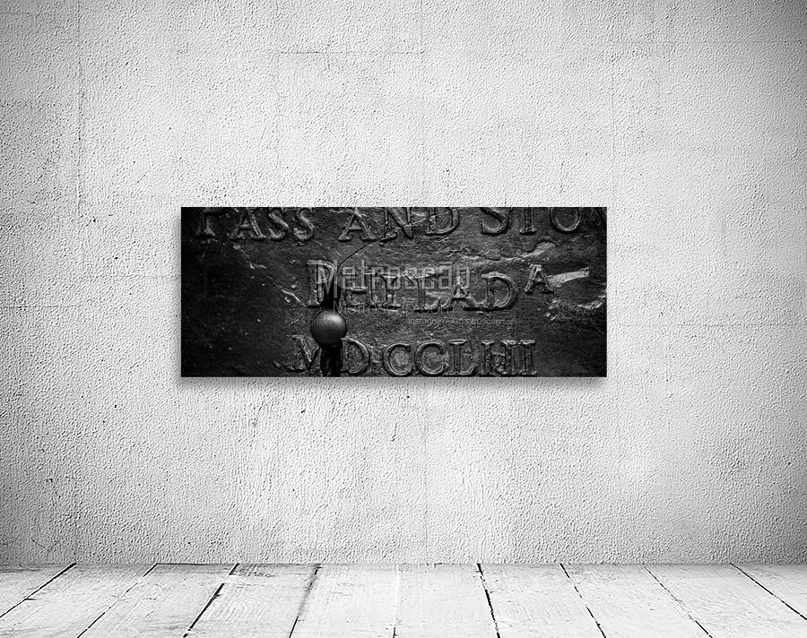 detail shot of liberty bell  panoramic 2959 Phila Wall Preview