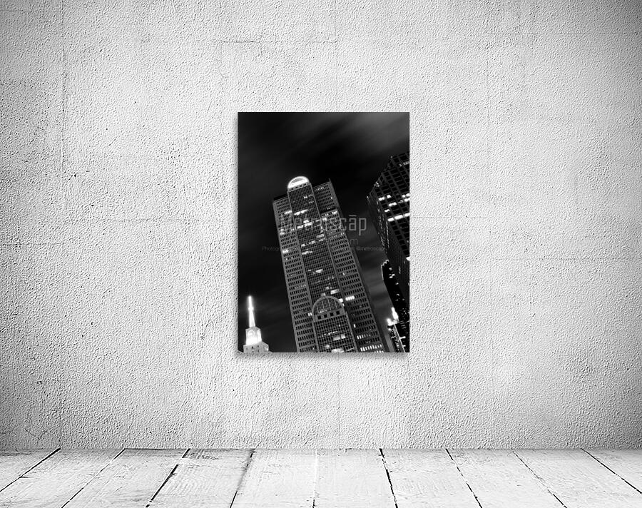 comerica building at night  vertical 771 Comerica Wall Preview