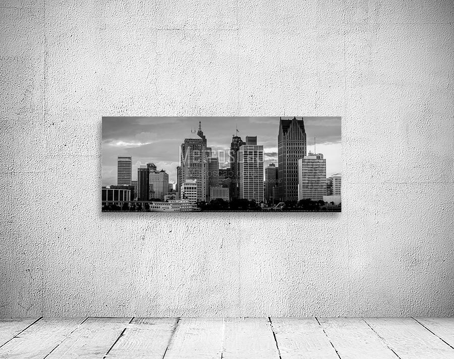 detroit skyline from windsor  panoramic 3036 Prin Wall Preview
