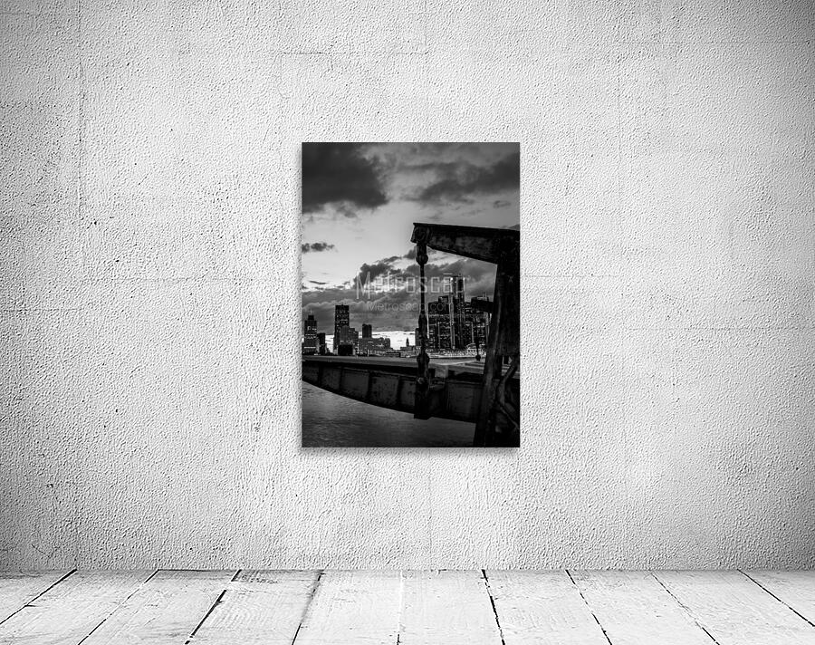 boat dock on detroit river  vertical 564 Rust 13k Wall Preview