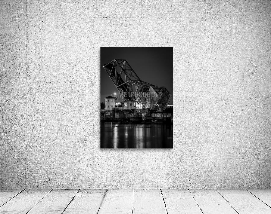 cass street train bridge  vertical 1102 Cass 13k. Wall Preview
