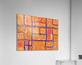 Divide  Conquer Orange Acrylic Print