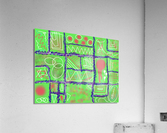 Divide  Conquer Green Acrylic Print