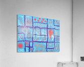 Divide  Conquer Turquoise Acrylic Print